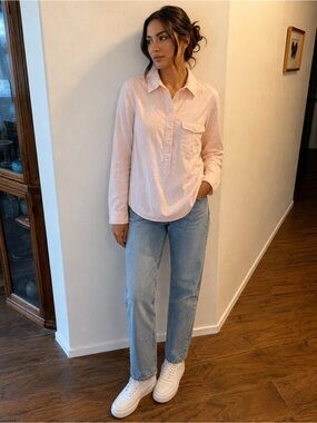 J. Crew Straight-Leg Jeans in Light Blue Wash